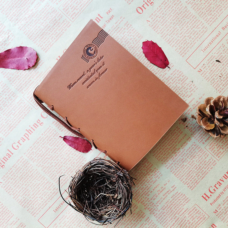 Wholesale Thickened Strap Kraft Paper Creative Imitation Leather Vintage Notebook